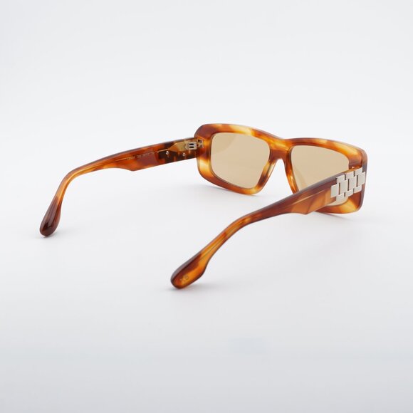 Victoria Beckham VB669S 223 Sunglasses Havana Square Frame, Brown Lenses main image 8